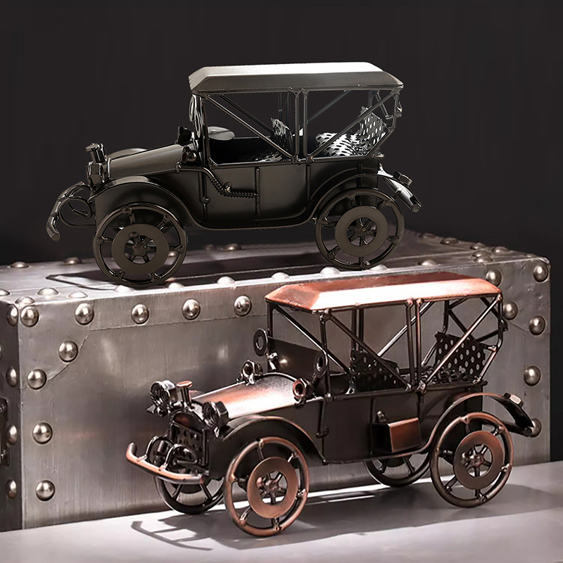 Vintage Collectible Toys - European Style Vintage Alloy Old Car