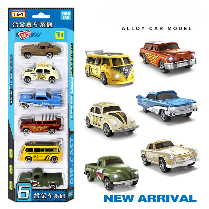 1:64 Alloy retro racing car 6- - Vintage Collectibles Toys ulasan dan harga