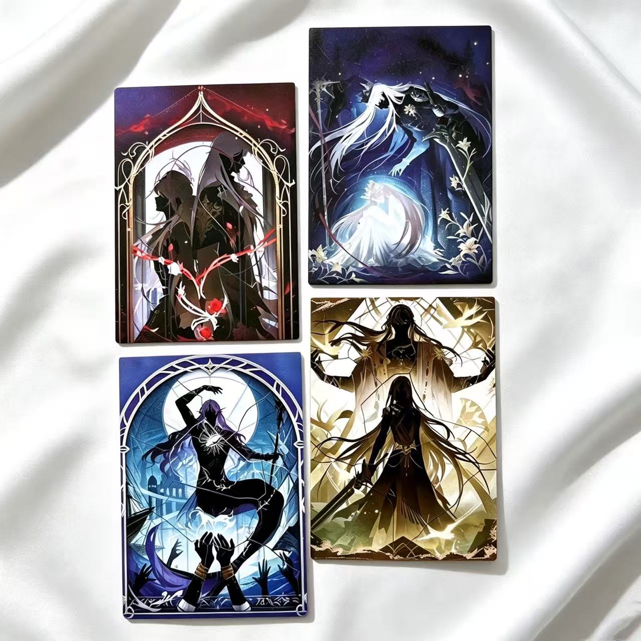 4PCS Retro Game Anime Characte - Collectible Vintage Greeting Cards ulasan dan harga