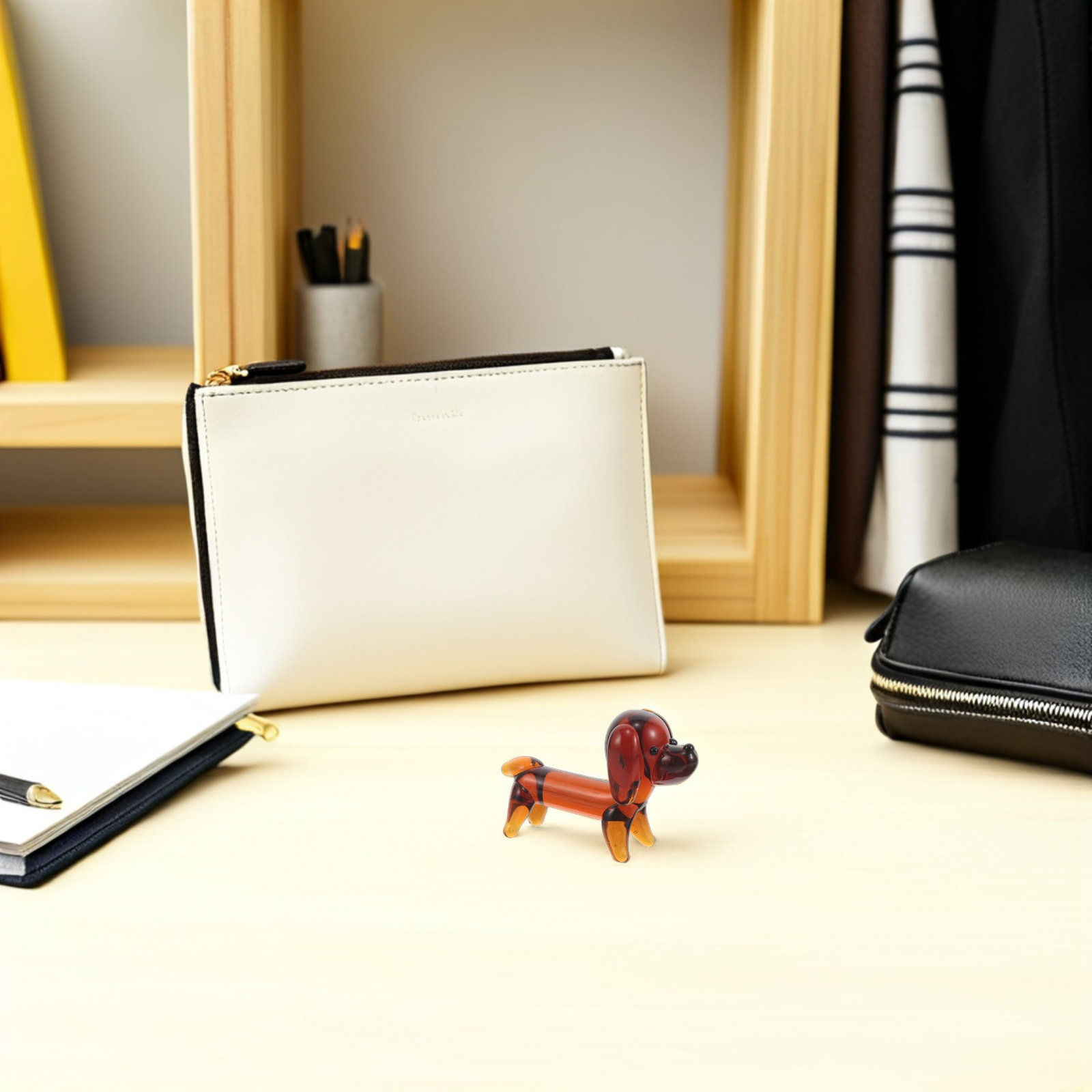 Mini Brown Glass Dachshund Sma - Vintage Collectible Glass ulasan dan harga