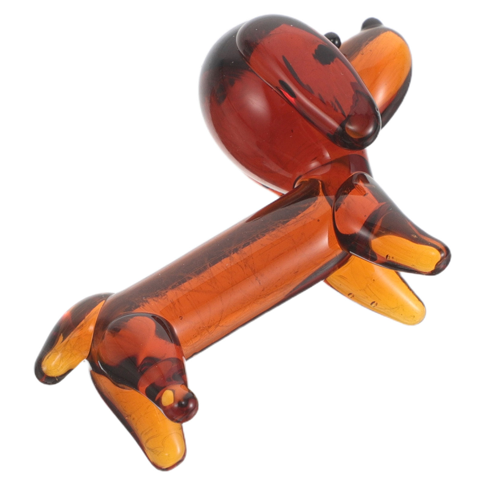 Mini Brown Glass Dachshund Sma - Vintage Collectible Glass ulasan dan harga