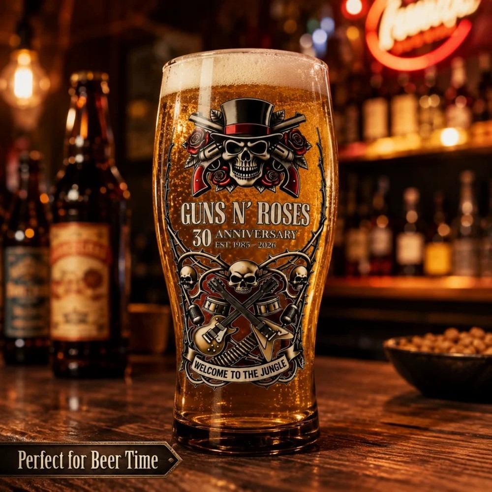 Guns N' Roses Memorial Beer Mu - Vintage Collectible Glass ulasan dan harga