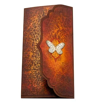Vintage butterfly Grunge Colle - Collectible Vintage Greeting Cards ulasan dan harga