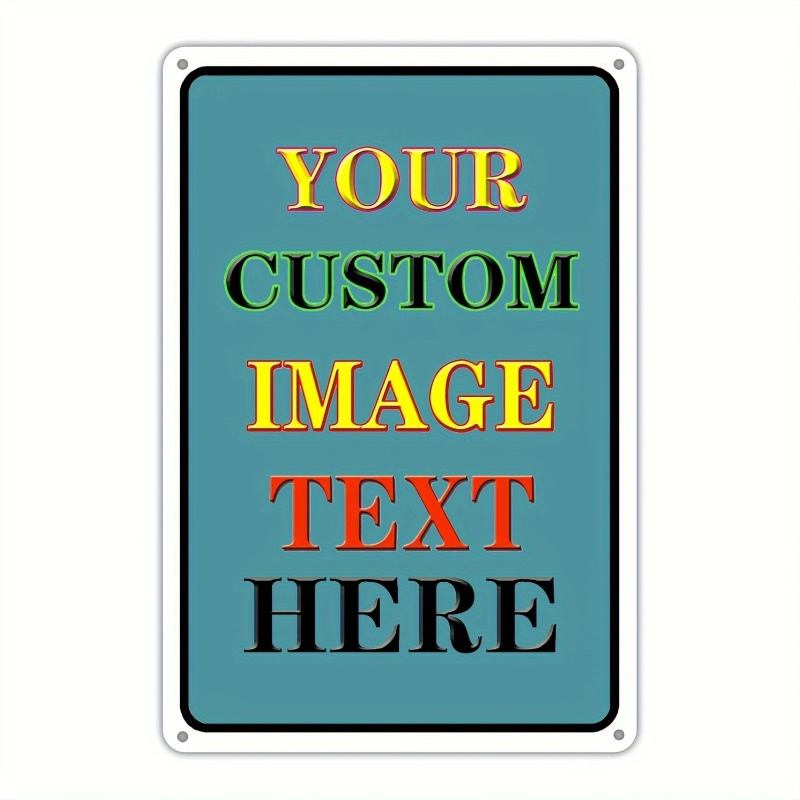 Custom Photo Rectangular Iron  - Vintage Collectible Signs ulasan dan harga