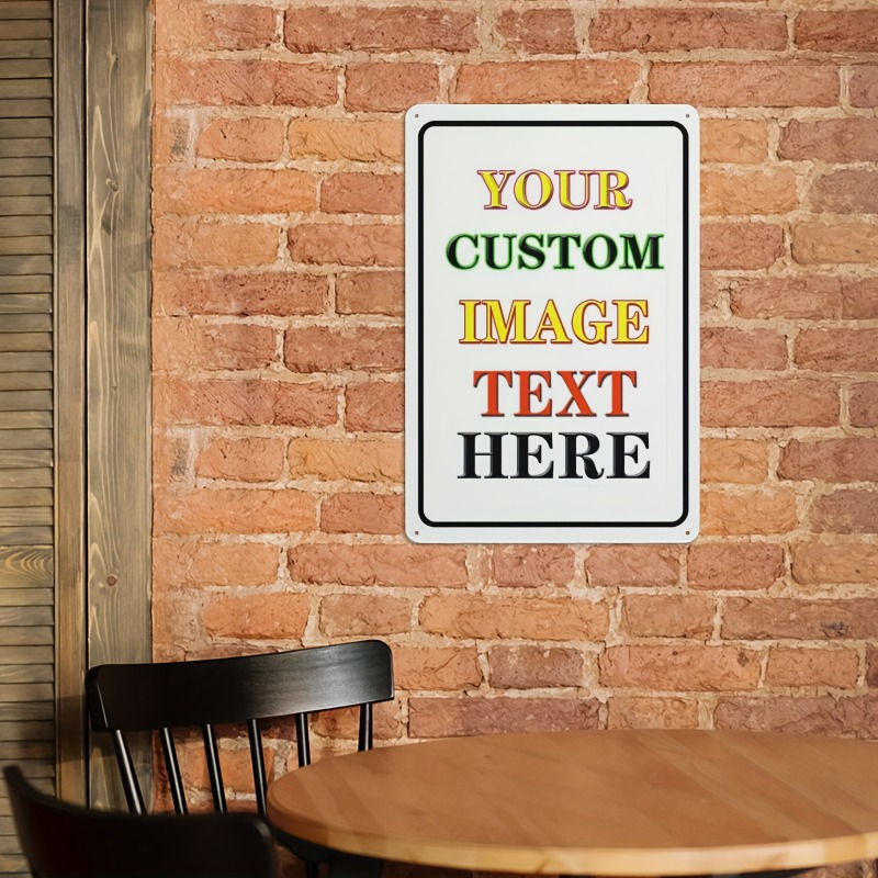 Custom Photo Rectangular Iron  - Vintage Collectible Signs ulasan dan harga