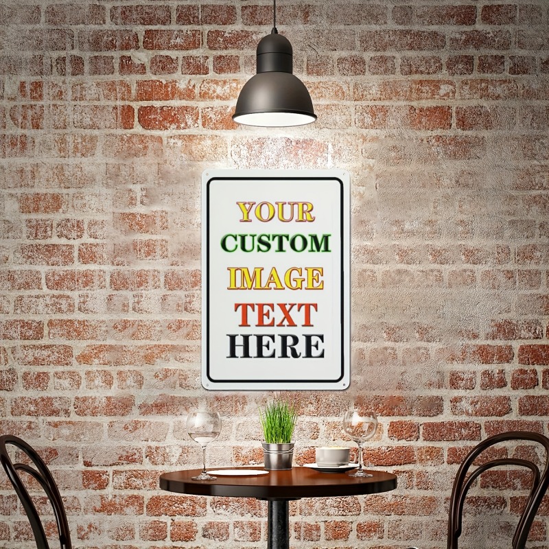 Custom Photo Rectangular Iron  - Vintage Collectible Signs ulasan dan harga