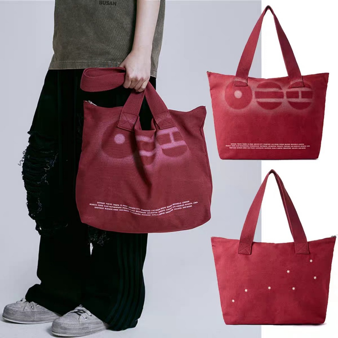 Hot Vintage Printed Red Canvas - Vintage Collectible Shop ulasan dan harga