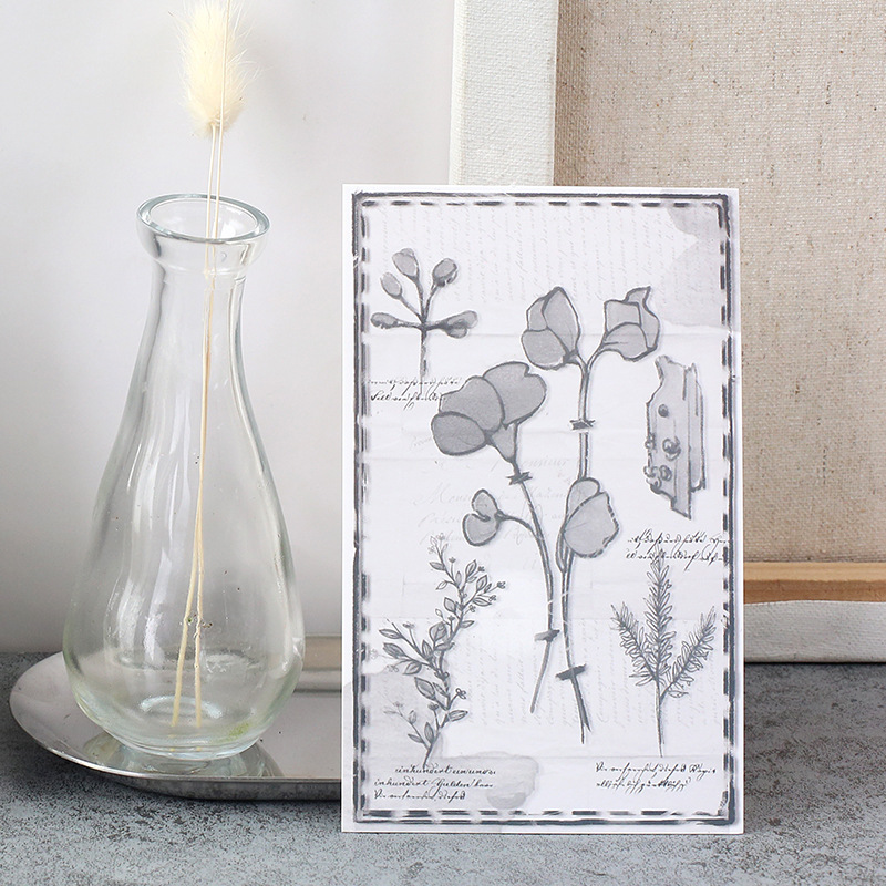 30PCS Whirling Plant Postcards - Collectible Vintage Greeting Cards ulasan dan harga