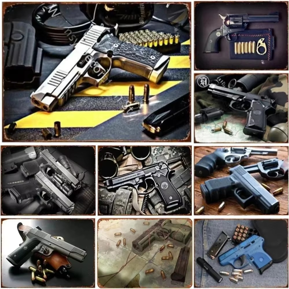 Vintage Retro Airsoft Pistol M - Vintage Collectible Signs ulasan dan harga